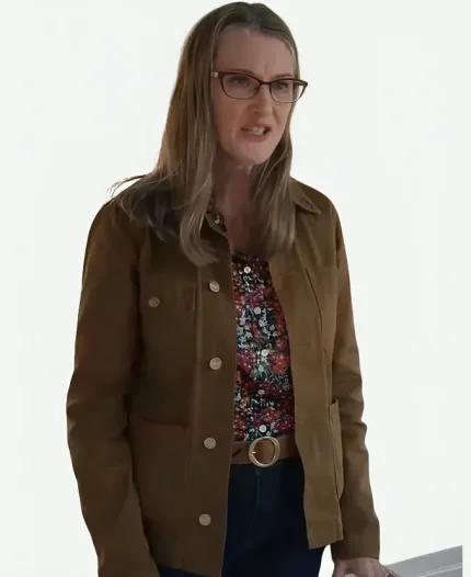 Hope McCrea Virgin River S05 Cotton Jacket - Brown