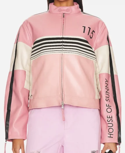 House of Sunny The Racer Pink Jacket