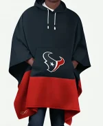 Houston Texans NFL Color Blocked Poncho