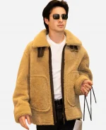 Hudson Williams Shearling Aviator Jacket
