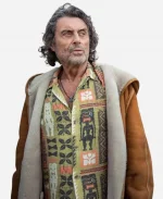 Ian McShane American Gods S03 Brown Suede Jacket