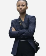 Industry Myha’la Blue Striped Blazer