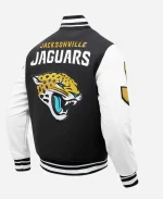 Jacksonville Jaguars Mashup Rib Black & White Varsity Jacket