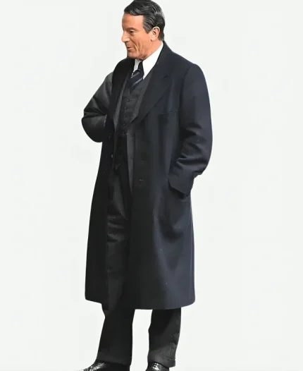 Jason Isaacs Archie Blue Trench Coat 