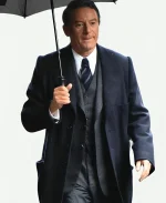 Jason Isaacs Archie Trench Coat - Blue