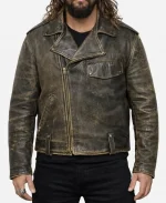 Jason Momoa Black Leather Jacket