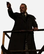 Jean Reno Private Affair Trench Coat - Black