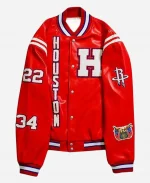 Jeff Hamilton Rockets Red Varsity Jacket