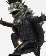 Jesse McCartney The Masked Singer Turtle Black Spikes Leather Jacket
