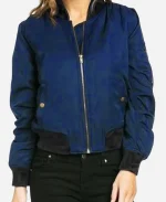 Jessica Cortez Blue Bomber Jacket