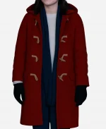 Jill Winternit Wool Coat - Red