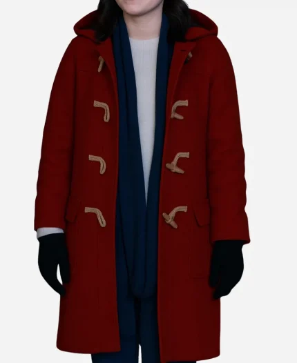 Jill Winternit Wool Coat - Red