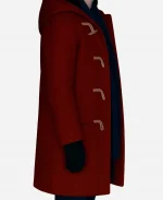 Jill Winternitz Movie A Keller Christmas Vacation 2025 Red Wool Coat