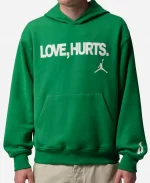Jordan love hurts x Jalen Hurts Kelly Green Hoodie