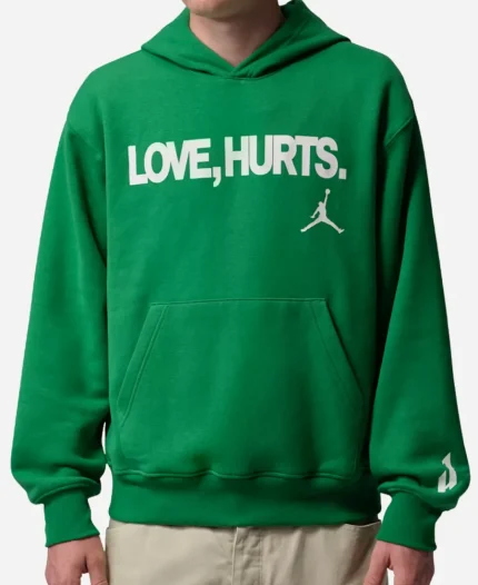 Jordan love hurts x Jalen Hurts Kelly Green Hoodie