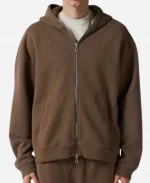 Jordan x Travis Scott Brown Full-Zip Hoodie