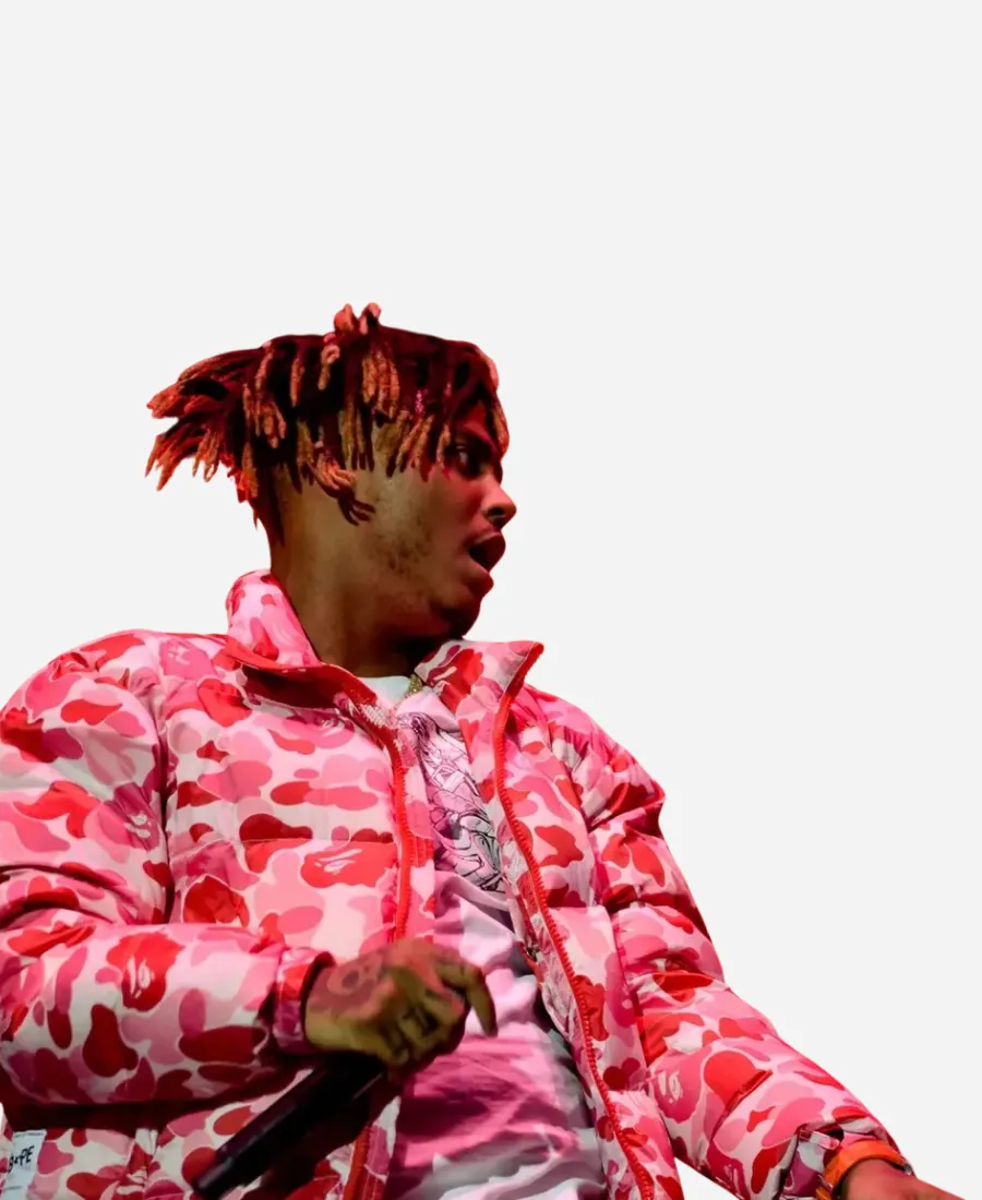 Juice Wrld Pink Camo Jacket Juice Wrld Pink Camo Jacket