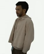 Justice Smith The American Society of Magical Negroes 2024 White Cotton Jacket