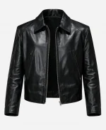 Kang Tae-Pung Black Leather Jacket