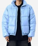 Kang Tae-Pung Blue Puffer Jacket