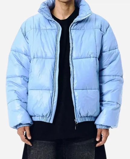 Kang Tae-Pung Blue Puffer Jacket