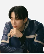 Kang Tae-Pung Typhoon Family Leather Jacket - Blue