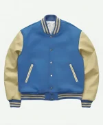 Kang Tae-Pung Typhoon Family S01 Lee Jun-ho Blue & Cream Varsity Jacket