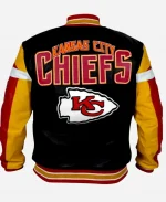 Kansas City Chiefs Full Zip Leather Varsity Jacket