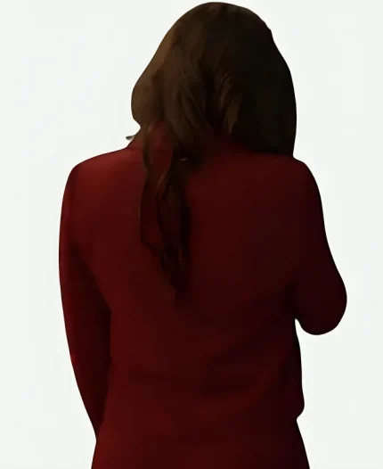 Kat Butler Under The Christmas Sky 2023 Maroon Blazer