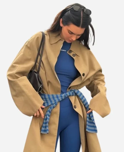 Kendall Jenner LA Brown Trench Coat
