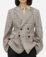 Kendall Jenner Plaid Cotton Jacket