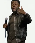 Kevin Hart Black Leather Jacket