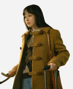 Kim Min-ha Typhoon Family Brown Wool Coat