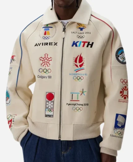 Kith & AVIREX Olympics Heritage Leather Jacket