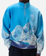 Kith Team USA Winter Mountain Sky Blue Sweatshirt