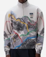 Kith Team USA Winter Mountain White Sweatshirt
