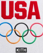 Kith for Team USA 2026 Heather Grey Raglan Nelson Crewneck