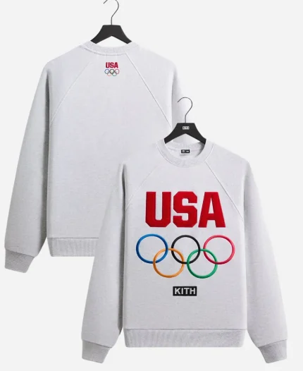 Kith for Team USA Heather Grey Crewneck