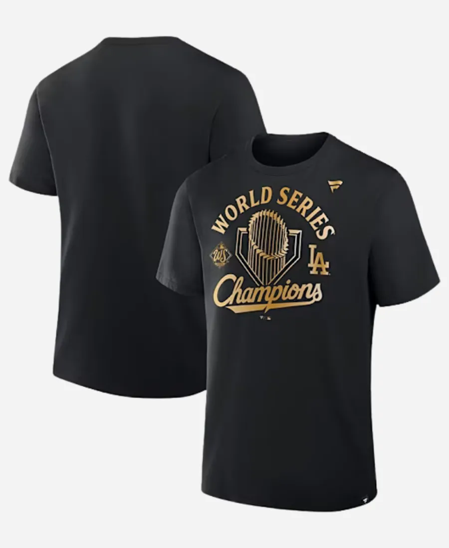 LA Dodgers WS Champions Parade Black Tee LA Dodgers WS Champions Parade Black Tee