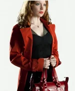 Lauren Ambrose Cotton Red Coat