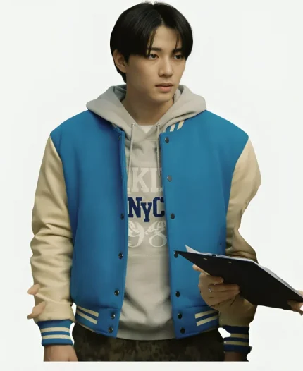 Lee Jun-ho Typhoon Family Varsity Jacket