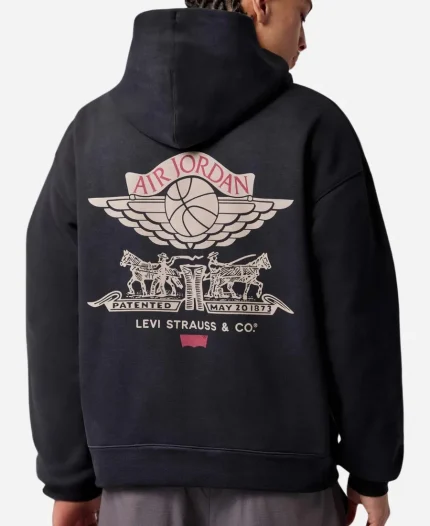Levi's x Jordan 2026 Black Hoodie