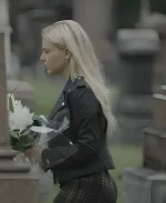 Lexy Cross Chucky Alyvia Alyn Lind Black Leather Jacket