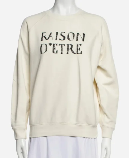 Liz Raison D’ Etre White Sweatshirt