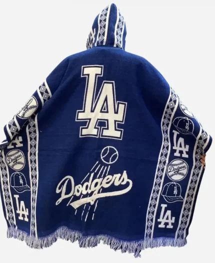 Los Angeles Dodgers Wool Hooded Poncho