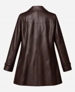 Los Angeles Kendall Jenner Leather Coat