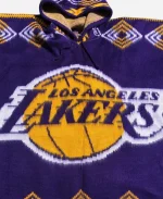 Los Angeles Lakers Wool Blend Hooded Poncho - Purple