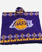 Los Angeles Lakers Wool Hooded Poncho