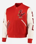 MLB ST. Louis Cardinals Red and White Varsity Jacket