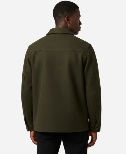 Mackinaw Green Wool Cruiser Jacket - For Sale